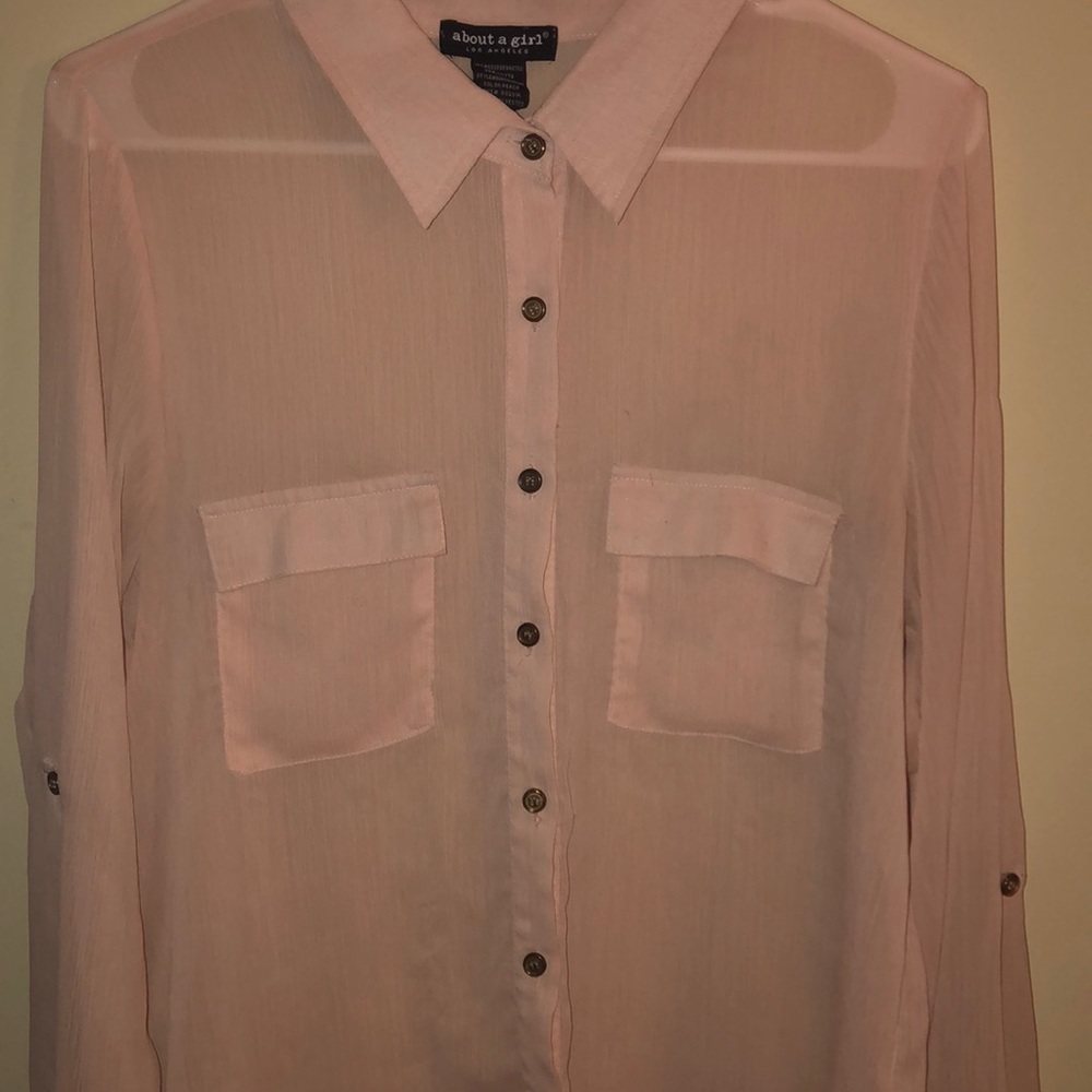 Sheer pink top
